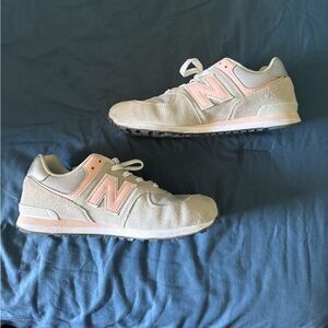 Grey & Pink New Balance 574